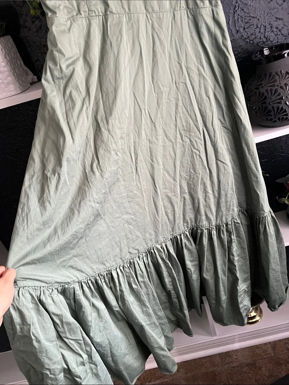 Light Sage Green Spaghetti Strap Maxi Dress - Casual Women's Dress